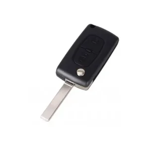Comandă acum Carcasa cheie Topautochei® pentru Peugeot 207 307 308 407 807 2 butoane \\/LAMELA VA2 , BATERIE PE CARCASA