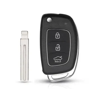 Lichidare de stoc Carcasa Cheie Compatibila cu Briceag Hyundai 3 Butoane Model nou, Lamela Speciala