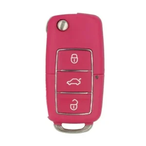 Preț promoțional Carcasa Cheie Briceag 3 Butoane Roz-Magenta Design NOU, Aftermarket