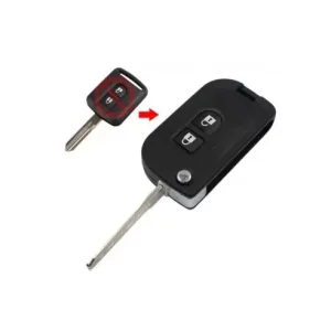 Popular Carcasa cheie Topautochei® pentru Nissan Qashqai Micra Navara Almera ( Conversie in cheie briceag)