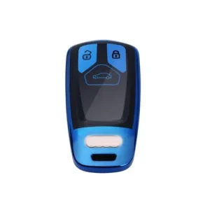 Husa Cheie Compatibila cu Audi SmartKey TPU+PC ALBASTRU+Negru Transport gratuit