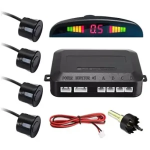 Senzori parcare auto,kit 4 senzori,display LED si avertizare sonora,Teox Retur ușor