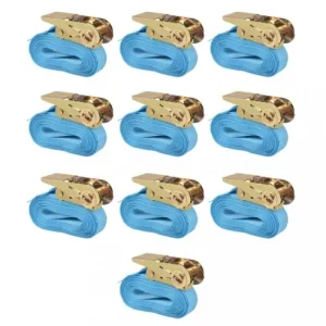 Gossi chingi fixare cu clichet 10 buc, 0,8 tone, 4m x 25mm, albastru Cel mai vândut