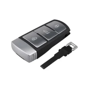 Carcasa cheie telecomanda cromata 3 butoane pentru VW Passat B6 B7 CC Chilipir