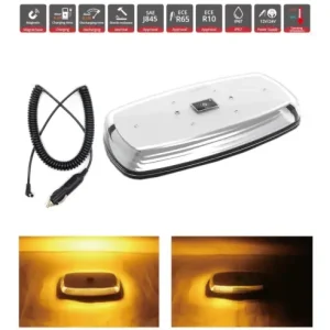 Girofar, Wireless LED Tip Beacon cu baterie reincarcabila si magnet, 12V-24V, pentru asistenta rutiera, platforme, tehnica agricola si altele Ofertă