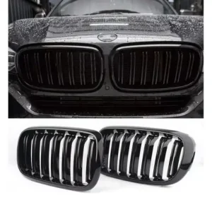 Expediere rapidă Grile duble pentru BMW X5 X6 F15 F85 F16 F86 2014+ Negru Lucios