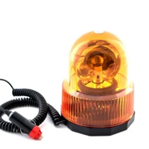 Girofar cu Efect de rotatie, cu magnet 24V, Galben Ofertă exclusivă