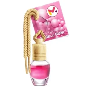 Expediere rapidă Odorizant Auto in Sticla cu Snur si Capac din Lemn, Aroma Bubble Gum, 8 ml