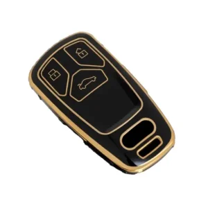 Reducere de preț Husa de protectie Premium pentru cheie AUDI, material TPU de inalta calitate, compatibila cu A1, A3, A4, A5, Q3, Q5, Q7, TT, S-line, RS, Allroad ( 201