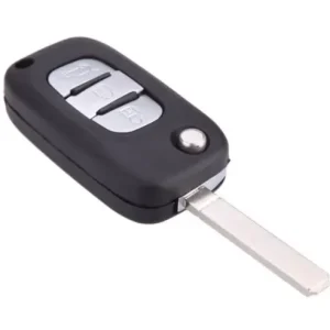 Livrare expres Carcasa cheie auto tip briceag Techstar pentru Renault \\u2013 3 butoane, compatibila cu Clio, Megane, Kangoo, Fluence
