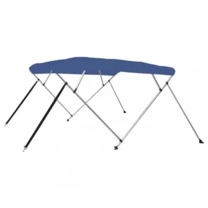 Doar azi Gossi parasolar barca bimini cu 4 arcuri, albastru, 243x196x137 cm