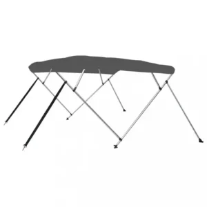 Preț promoțional Gossi parasolar barca bimini cu 4 arcuri, antracit, 243x196x137 cm