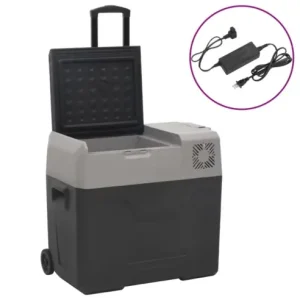 Gossi lada frigorifica cu roata&adaptor 50 l negru\\/gri polipropilena Cumpărături sigure