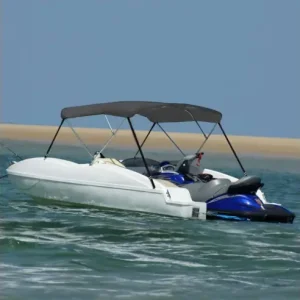 Gossi parasolar barca bimini cu 3 arcuri, antracit, 183x160x137 cm Livrare rapidă