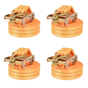 Gossi chingi de fixare cu clichet 4 buc, 1 tona, 6mx38 mm, portocaliu Preț promoțional