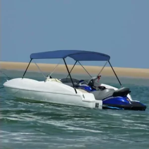 Livrare rapidă Gossi parasolar barca bimini cu 2 arcuri, bleumarin, 150x120x110 cm