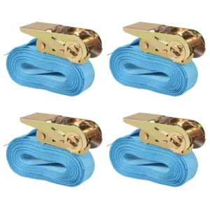 Gossi chingi fixare cu clichet 4 buc, 0,8 tone, 6 m x 25 mm, albastru Cel mai vândut
