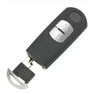 Carcasa cheie auto compatibila cu Mazda 2, 3, 5, 6, CX-3, CX-5, CX-7, CX-9, RX-8, MX-5, 2 butoane, model 2012-2018, Lamela canelura mijloc Noutate