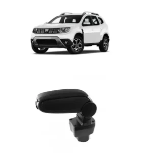 Cotiera auto din piele neagra pentru Dacia Duster I (2010-2017) Reducere