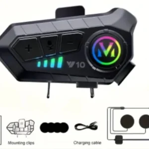 Expediere rapidă Casca Bluetooth pentru casca Moto Fullface, SoftMike, model Y10