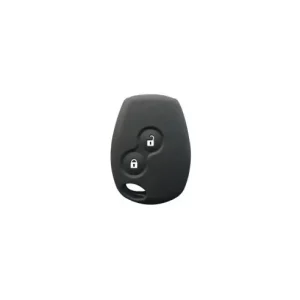 Reducere extra Husa cheie auto din silicon pentru Renault, Dacia cu 2 butoane Negru
