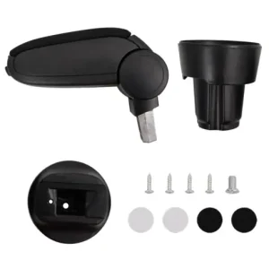 Ofertă exclusivă Gossi cotiera auto, negru, 13x33x(33-49) cm abs