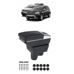 Cotiera auto piele ecologica Dacia Duster 2 II (2017, 2024)- Negru Reducere