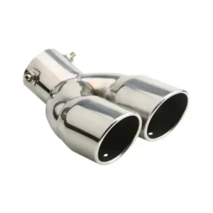 Ornament toba esapament inclinat inox argintiu racordare 32-76mm Ofertă limitată