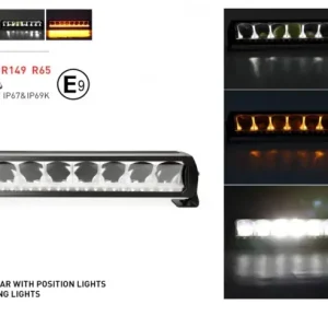 LED Bar Girofar, lumina alba puternica si lumina portocalie de avertizare, calitate inalta, DRL, 80W, 5500lm, 45cm, 12-24V Nu rata