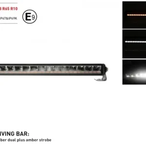Super ofertă LED Bar Girofar, lumina alba puternica si lumina portocalie de avertizare, calitate inalta, DRL, 80W, 3800lm, 54,5cm, 12-24V