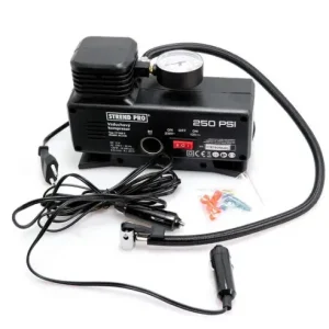 Ofertă limitată Compresor aer auto 230V \\/ 12V 250PSI cu manometru, Strend Pro GartenVIP DiyLine