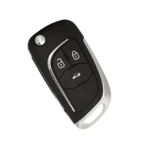 Carcasa cheie telecomanda cromata cu 3 butoane pentru Opel Reducere specială