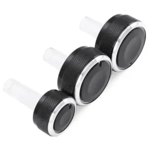 Popular Set 3 butoane cromate AC pentru VW Passat Golf Bora Audi A3 Seat Skoda