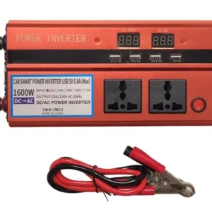 Invertor convertor 12v la 220V 1600W varf 3000w, 3 prize, 4 USB, afisaj dublu Preț promoțional