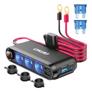 Ofertă Dispozitiv Auto Premium 3in1, Splitter Bricheta, Incarcator USB\\/USB-C, Voltmetru Digital, alimentare 12V-24V