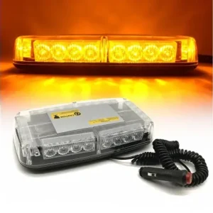 Cel mai bun preț Girofar cu magnet, 15 moduri de lumina Alb, pentru asistenta rutiera, platforma de zapada si altele 12-24V