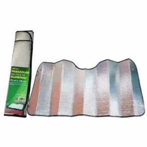 Parasolar folie aluminiu 2 fete RoGroup, 70 cm x 150 cm Discount
