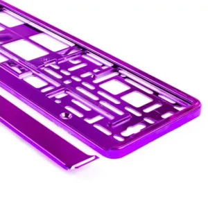 Suport numar inmatriculare din plastic, calitate Premium, culoare VIOLET Promoție