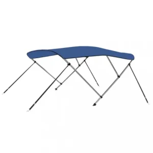 Nu rata Gossi parasolar barca bimini cu 3 arcuri, albastru, 183x180x137 cm