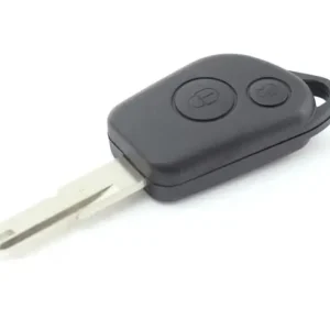 Preț promoțional Carcasa cheie auto Techstar cu 2 butoane si suport baterie pentru Peugeot \\u2013 compatibila 206, 207, 307, 407