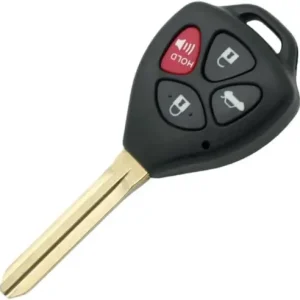 Carcasa Cheie Auto 4 Butoane Compatibila Toyota Corolla, RAV4, Yaris, Camry, Avalon \\u2013 model 3+1 cu buton rosu PANIC Transport gratuit
