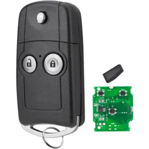 Cheie Auto Programabila Completa Techstar cu 2 butoane, 433MHz, Compatibila Honda Civic 2011\\u20132014, CR-V, Jazz 2012\\u20132015 \\u2013 cip ID46, lama Hon66, FCCID: Chilipir