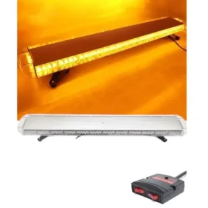 Rampa luminoasa girofar 12-24V cu lumina galbena 1400x2200x130mm Ofertă