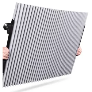 Ultima șansă Parasolar auto retractabil 150x70 cm cu ventuze, protectie UV \\u2013 Carguard