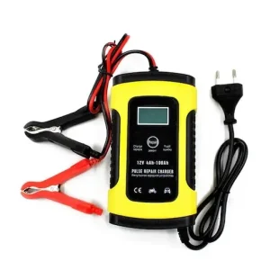 Redresor smart pentru acumulatori auto moto ,12V, 4ah-100ah cu display , 5A viteza maxima incarcare , inteligent Livrare gratuită