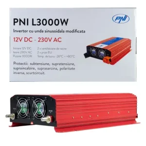 Reducere specială Resigilat : Invertor de tensiune PNI L3000W alimentare 12V iesire 230V