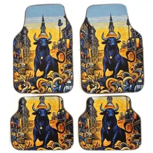 Reducere specială Covora\\u0219e Auto DECOMAT Bull Print \\u2013 Set Universal PVC