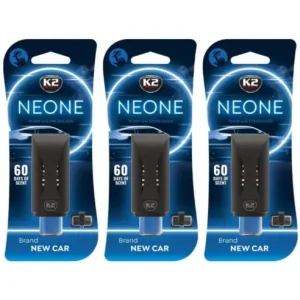 Cumpără acum Pachet 3 x Odorizant auto grila ventilatie Puf-Puf K2 Neone New Car (Unisex)