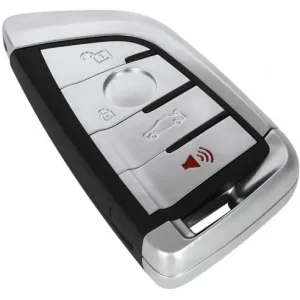 Carcasa Cheie Auto Techstar® compatibila cu BMW, Seria 1,2,3,4,5,6,7, X, 4 Butoane, Cu Lama, Argintiu Calitate înaltă
