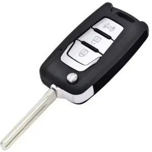 Preț redus Carcasa cheie auto Techstar flip cu 3 butoane compatibila SsangYong Korando C200 \\u2013 lama TOY48
